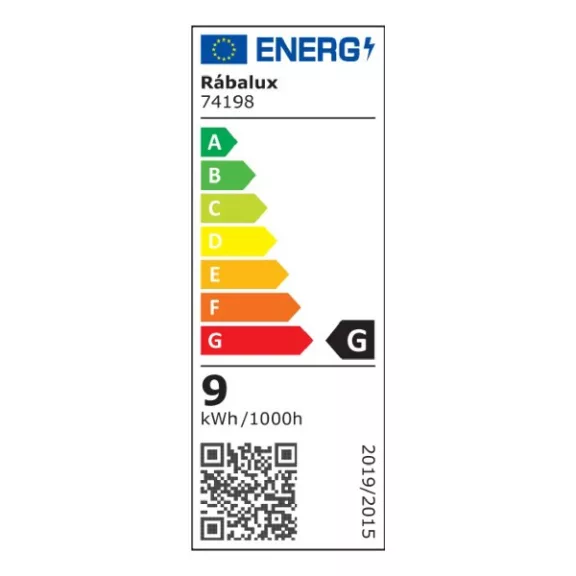 Asztali lámpa RÁBALUX Isak LED 9W műanyag fekete Asztali lámpa RÁBALUX Isak LED 9W műanyag fekete