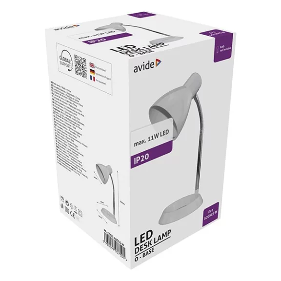 Asztali lámpa AVIDE Basic 11W fehér Asztali lámpa AVIDE Basic 11W fehér