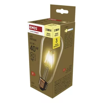 LED izzó EMOS Vintage E27 4,5 W természetes fény 2200K