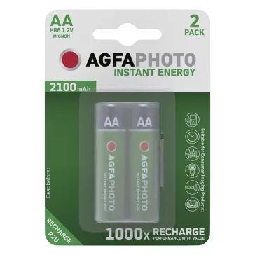 Akkumulátor ceruza AGFAPHOTO AA előtöltött 2x2100 mAh