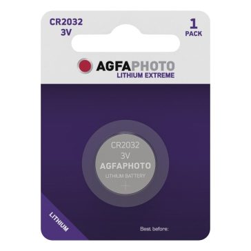Gombelem AGFAPHOTO Lithium CR2032 1 darabos