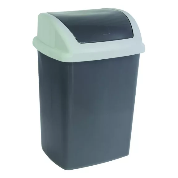 Szemetes billenő fedeles MAUL 24L fekete Szemetes billenő fedeles MAUL 24L fekete
