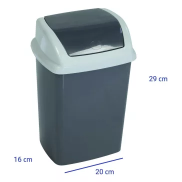 Szemetes billenő fedeles MAUL 5L fekete