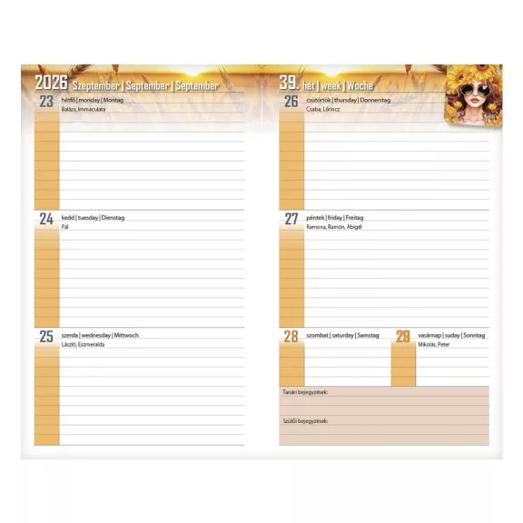 Diák zsebkönyv REALSYSTEM papírborító 125x205mm biker 2026-2027