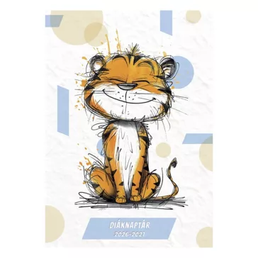   Diák zsebkönyv TOPTIMER papírborító B/6 heti 120x170mm Tigris 2025-2026