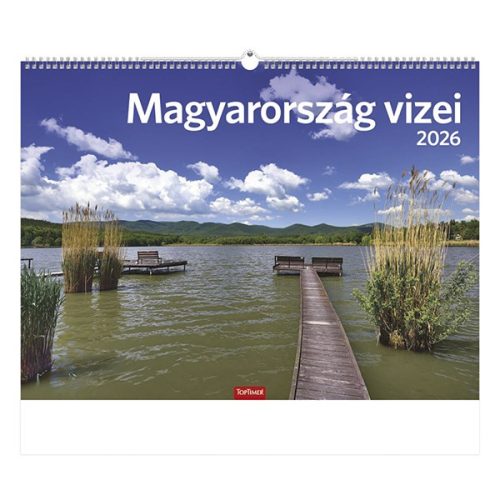 Falinaptár TOPTIMER T093 310x420mm álló Magyarország vizei  2026.