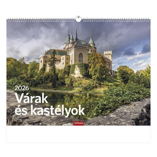 Falinaptár TOPTIMER T093 420x310mm fekvő Várak és kastélyok 2026.