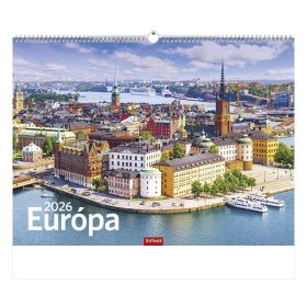 Falinaptár TOPTIMER T093 420x310mm fekvő Európa 2026.