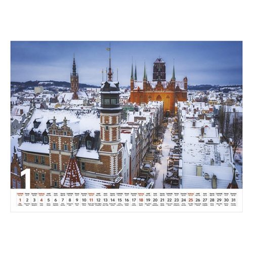 Falinaptár TOPTIMER T093 420x310mm fekvő Európa 2026.