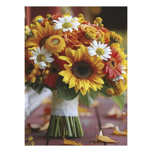 Falinaptár TOPTIMER T093 310x420mm álló Virágcsokrok 2026.