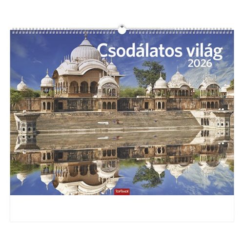 Falinaptár TOPTIMER T093 420x310mm fekvő Csodálatos világ 2026.