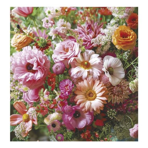 Falinaptár TOPTIMER T094 220x330mm álló Virágcsokrok 2026.