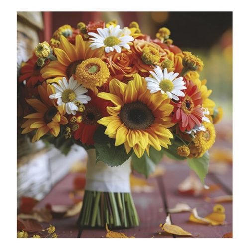 Falinaptár TOPTIMER T094 220x330mm álló Virágcsokrok 2026.