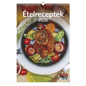   Falinaptár TOPTIMER T094 220x330mm álló Ételreceptek 2026.