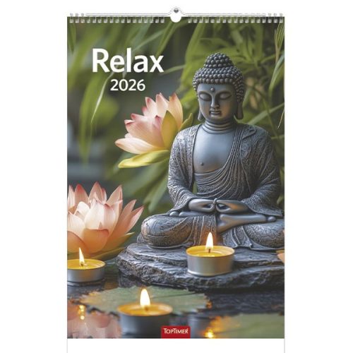 Falinaptár TOPTIMER T094 220x330mm álló Relax 2026.