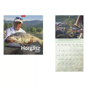   Falinaptár TOPTIMER T098 290x580mm álló Horgásznaptár 2027