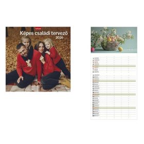   Falinaptár TOPTIMER T098 290x580mm álló Képes családi tervező 2026.