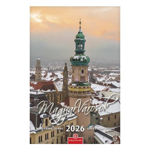 Falinaptár CSG 210x320mm álló Magyar városok 2026.