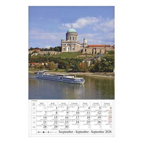 Falinaptár CSG 210x320mm álló Magyar városok 2026.