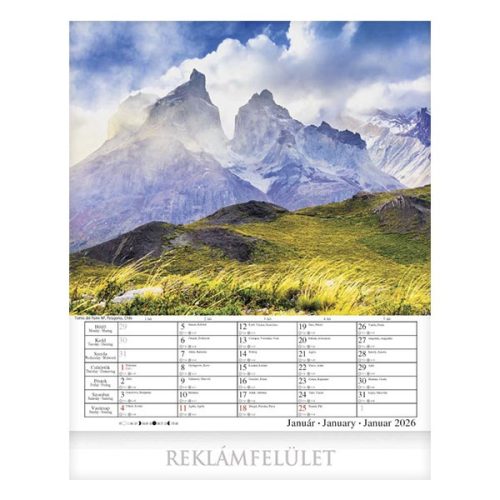 Falinaptár CSG 300x340mm álló Alkotó természet 2026.