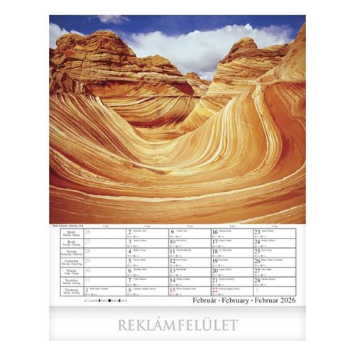 Falinaptár CSG 300x340mm álló Alkotó természet 2026.