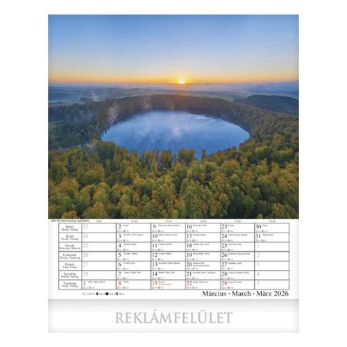 Falinaptár CSG 300x340mm álló Alkotó természet 2026.