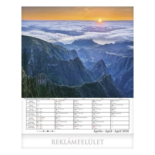 Falinaptár CSG 300x340mm álló Alkotó természet 2026.