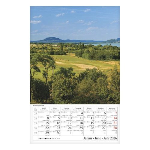 Falinaptár CSG 210x320mm álló Magyar tájak 2026.