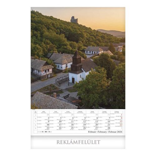 Falinaptár CSG 335x455mm álló Magyarország 2026.