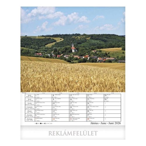 Falinaptár CSG 300x340mm álló Hazai tájakon 2026.