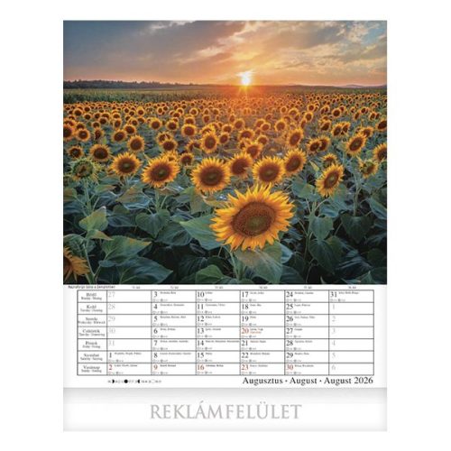 Falinaptár CSG 300x340mm álló Hazai tájakon 2026.