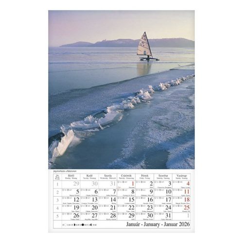 Falinaptár CSG 210x320mm álló Országjáró 2026.