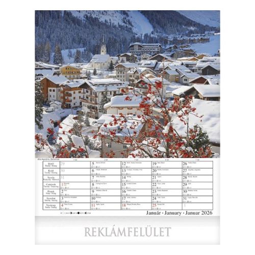 Falinaptár CSG 300x340mm álló Világjáró 2026.