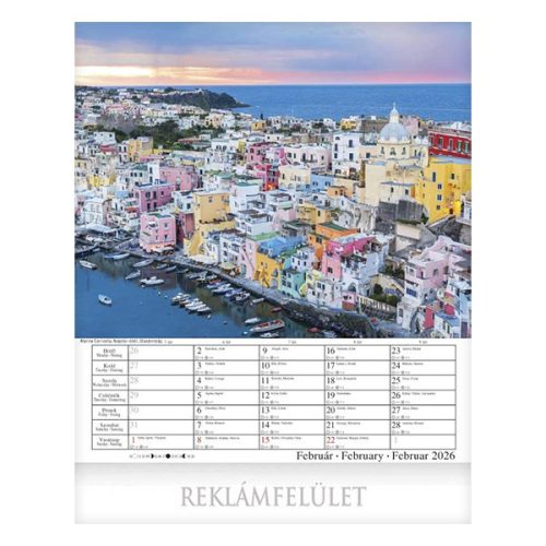 Falinaptár CSG 300x340mm álló Világjáró 2026.