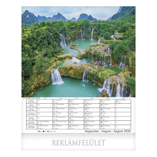 Falinaptár CSG 300x340mm álló Világjáró 2026.