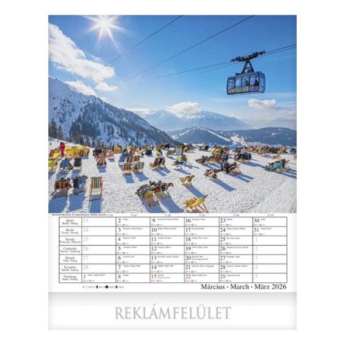 Falinaptár CSG 300x340mm álló Alpok 2026.