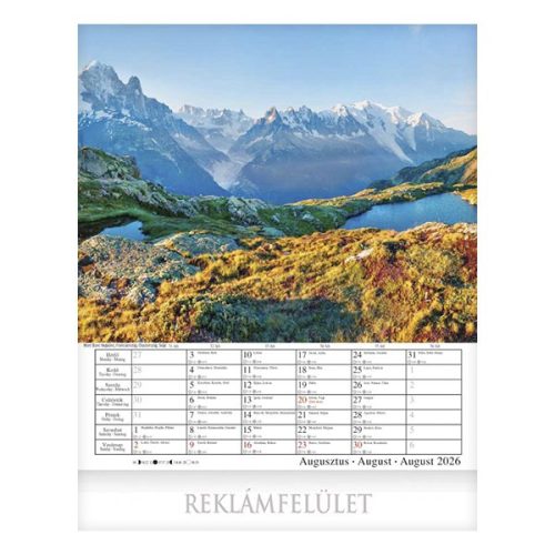 Falinaptár CSG 300x340mm álló Alpok 2026.