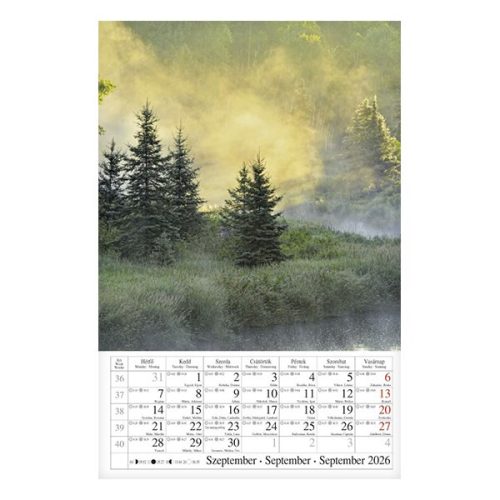 Falinaptár CSG 210x320mm álló Négy évszak 2026.