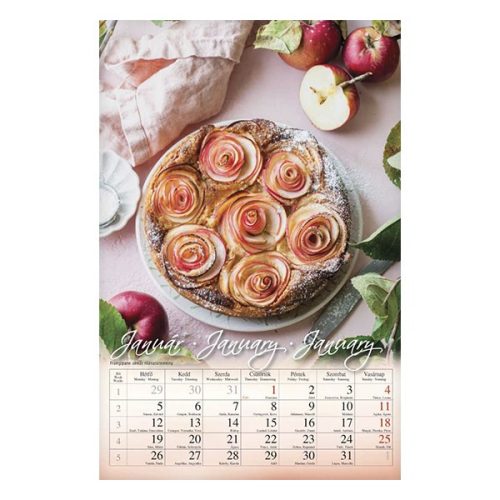 Falinaptár CSG 210x320mm álló Süssünk-főzzünk! 2026.