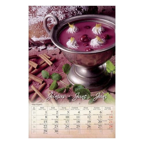 Falinaptár CSG 210x320mm álló Süssünk-főzzünk! 2026.