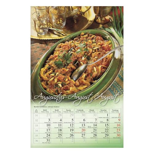 Falinaptár CSG 210x320mm álló Süssünk-főzzünk! 2026.