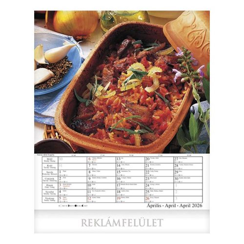 Falinaptár CSG 300x340mm álló Nemzetközi konyha 2026.