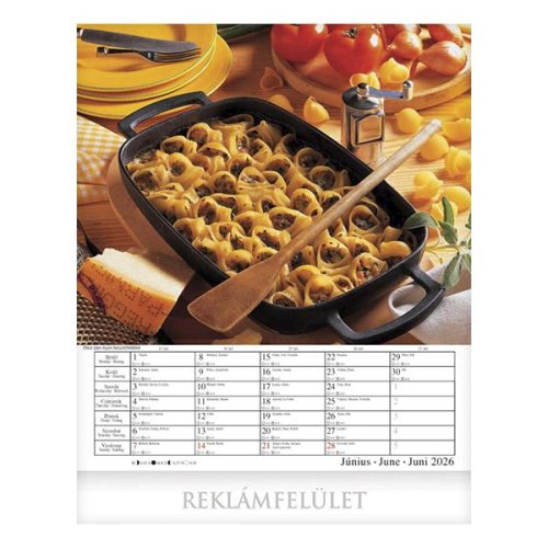 Falinaptár CSG 300x340mm álló Nemzetközi konyha 2026.