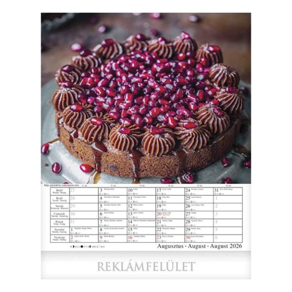 Falinaptár CSG 300x340mm álló Nemzetközi konyha 2026.