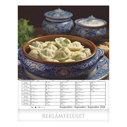 Falinaptár CSG 300x340mm álló Nemzetközi konyha 2026.