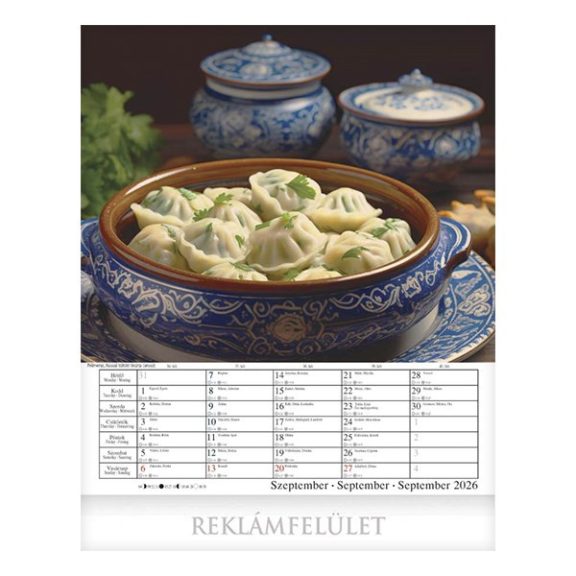 Falinaptár CSG 300x340mm álló Nemzetközi konyha 2026.