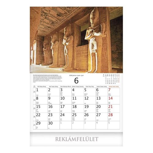 Falinaptár CSG 400x580mm álló Világörökség helyszínei 2026.