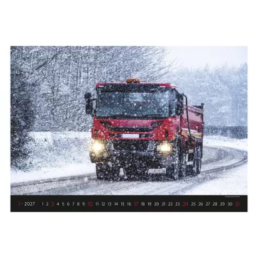 Falinaptár TOPTIMER T092 450x315mm fekvő Trucks 2027