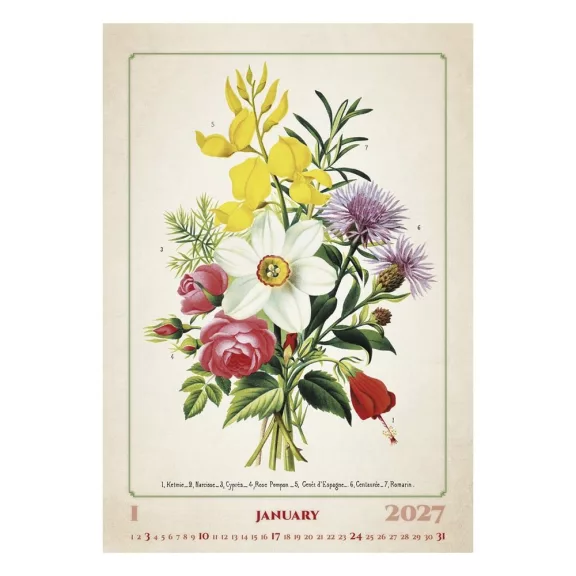 Falinaptár TOPTIMER T092 315x450mm álló Herbárium 2027 Falinaptár TOPTIMER T092 315x450mm álló Herbárium 2027