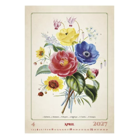 Falinaptár TOPTIMER T092 315x450mm álló Herbárium 2027 Falinaptár TOPTIMER T092 315x450mm álló Herbárium 2027